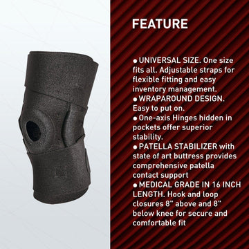 Zoyer Recovery+ Essential Hinged Knee Brace (Universal Fit) - ZoyerUSA