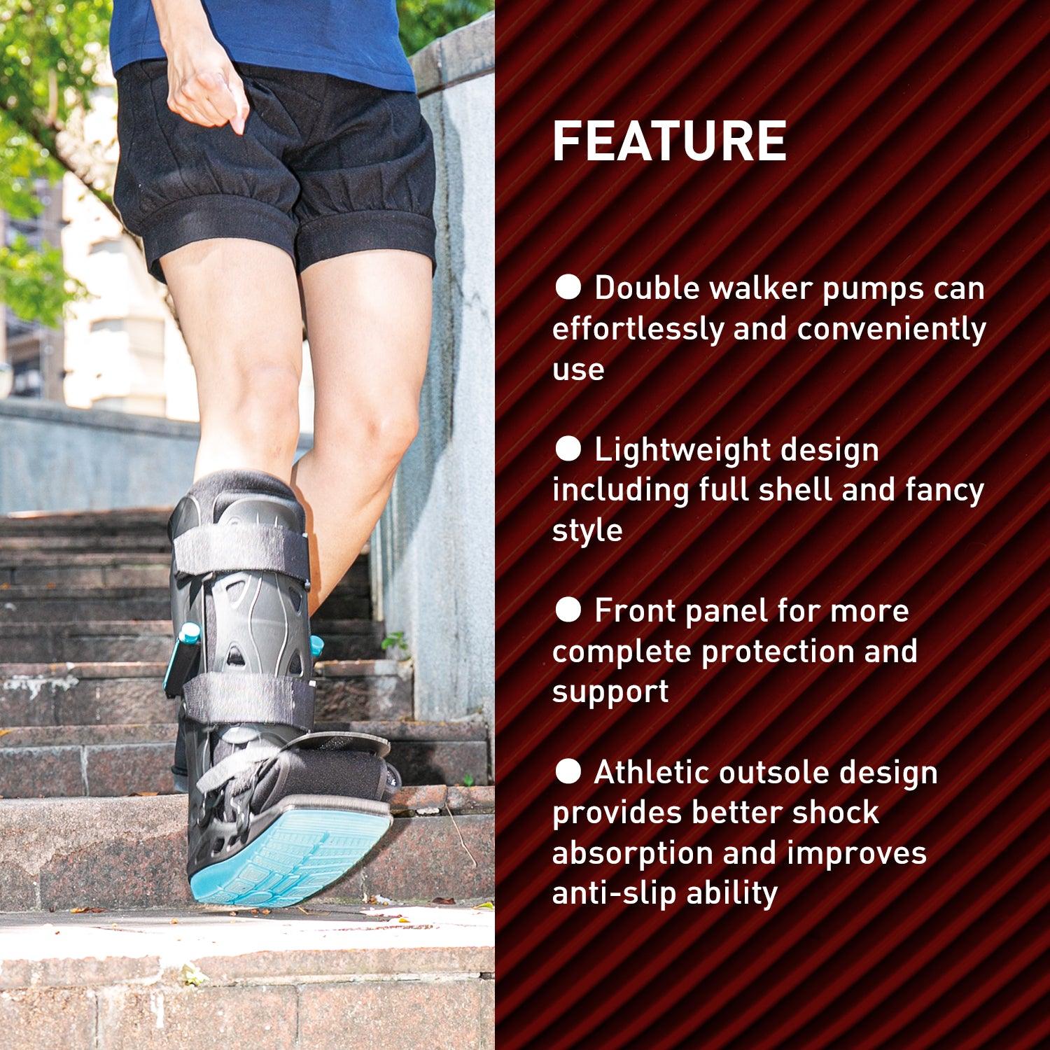 Zoyer Recovery+ 17" Pro Walker Boot w/ Dual Pumps - ZoyerUSA